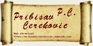 Pribisav Čereković vizit kartica